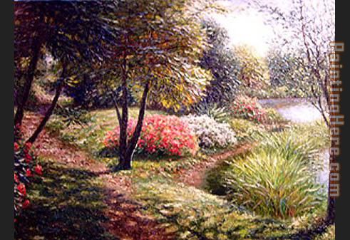 Columbia trail painting - Henry Peeters Columbia trail art painting